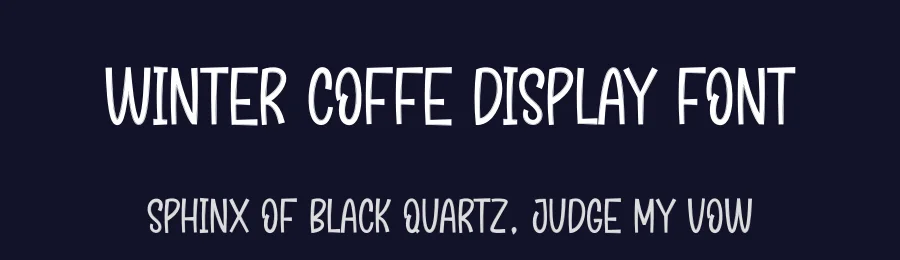 Winter Coffe Display Font by andikastudio — Display Font — thumbnail 2