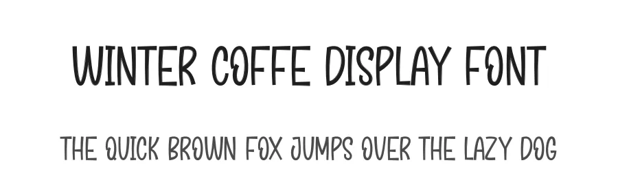 Winter Coffe Display Font by andikastudio — Display Font