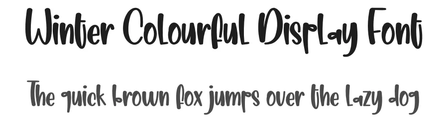 Winter Colourful Display Font by creativeletter — Display Font