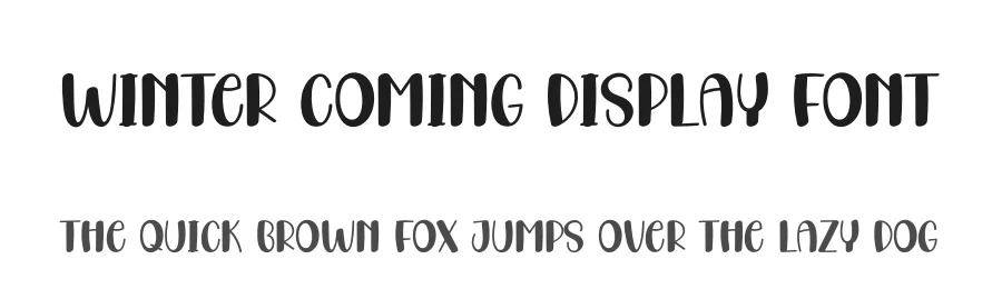 Winter Coming Display Font by andikastudio — Display Font