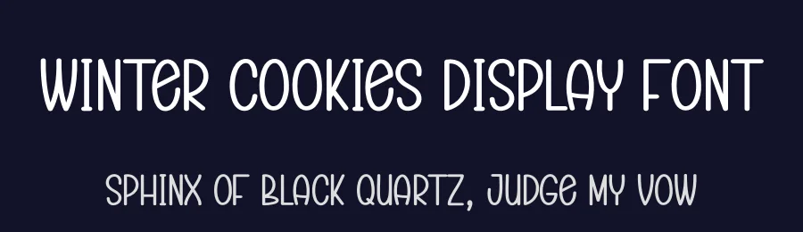 Winter Cookies Display Font by andikastudio — Display Font — thumbnail 2