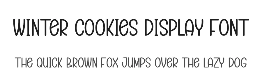 Winter Cookies Display Font by andikastudio — Display Font