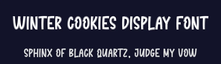 Winter Cookies Display Font by creativeletter — Display Font — thumbnail 2