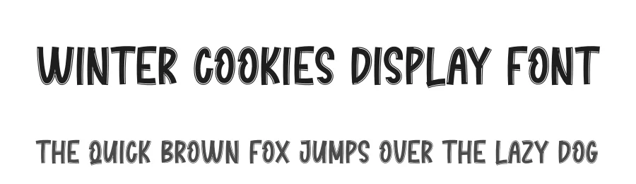 Winter Cookies Display Font by creativeletter — Display Font