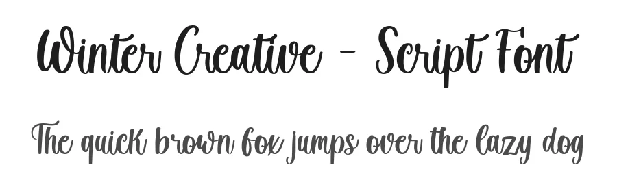 Winter Creative – Script Font by Fikryal Studio — Script Handwritten Font