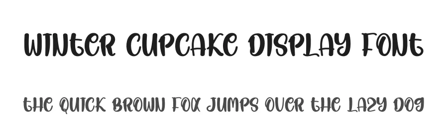 Winter Cupcake Display Font by andikastudio β Display Font