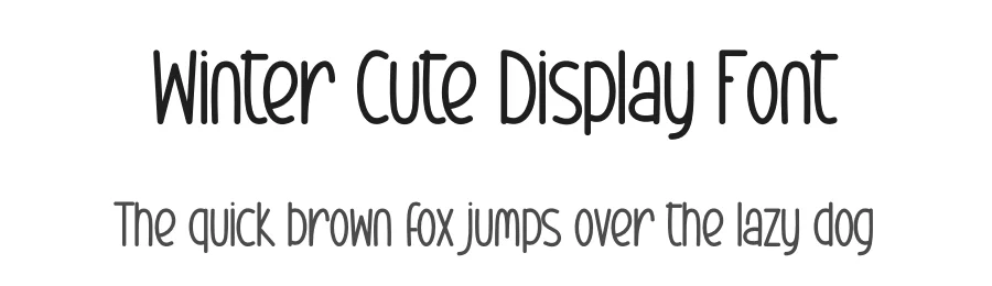 Winter Cute Display Font by creativeletter — Display Font