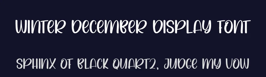 Winter December Display Font by andikastudio — Display Font — thumbnail 2