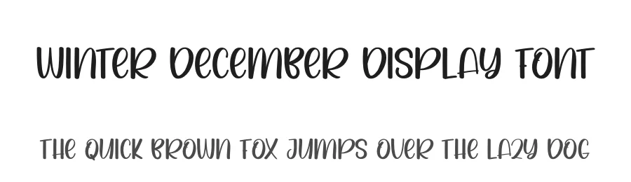 Winter December Display Font by andikastudio — Display Font