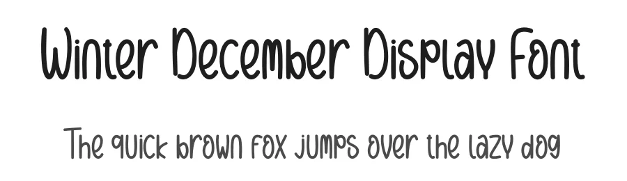 Winter December Display Font by creativeletter — Display Font
