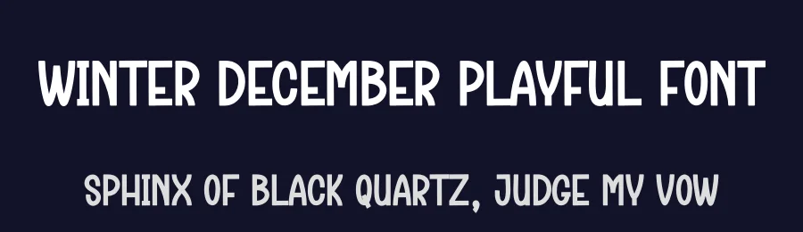 Winter December Playful Font by creativeletter — Display Font — thumbnail 2
