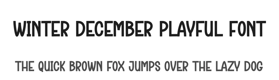 Winter December Playful Font by creativeletter — Display Font