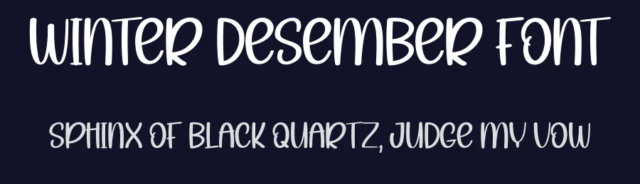 Winter Desember Font by andikastudio — Display Font — thumbnail 2