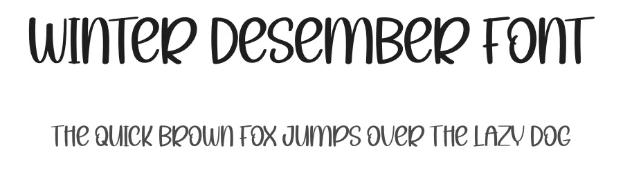 Winter Desember Font by andikastudio — Display Font