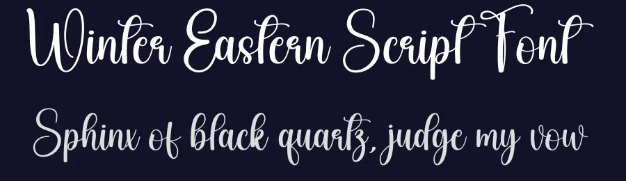Winter Eastern Script Font by creativeletter — Script Handwritten Font — thumbnail 2