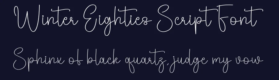 Winter Eighties Script Font by andikastudio — Script Handwritten Font — thumbnail 2