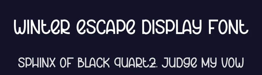Winter Escape Display Font by andikastudio — Script Handwritten Font — thumbnail 2