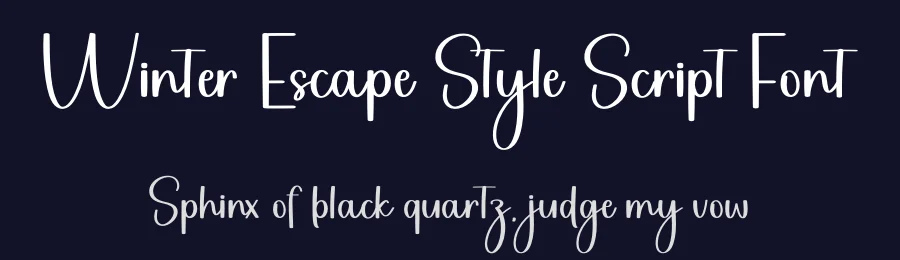 Winter Escape Style Script Font by freshtypeink — Script Handwritten Font — thumbnail 2