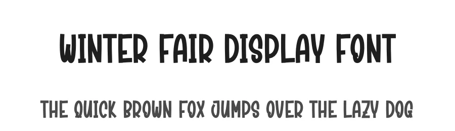 Winter Fair Display Font by creativeletter — Display Font
