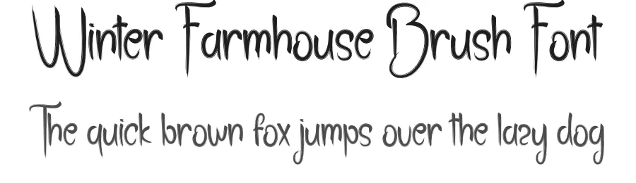 Winter Farmhouse Brush Font by andikastudio — Script Handwritten Font
