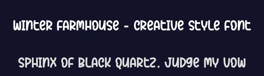 Winter Farmhouse – Creative Style Font by creativeletter — Display Font — thumbnail 2