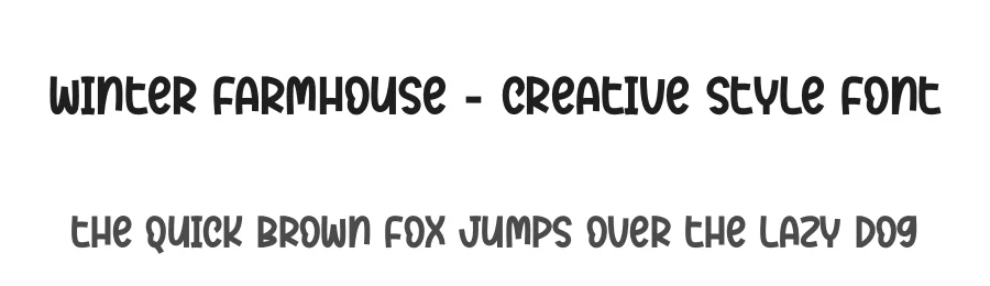 Winter Farmhouse – Creative Style Font by creativeletter — Display Font