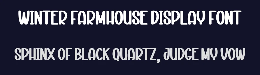 Winter Farmhouse Display Font by creativeletter — Display Font — thumbnail 2