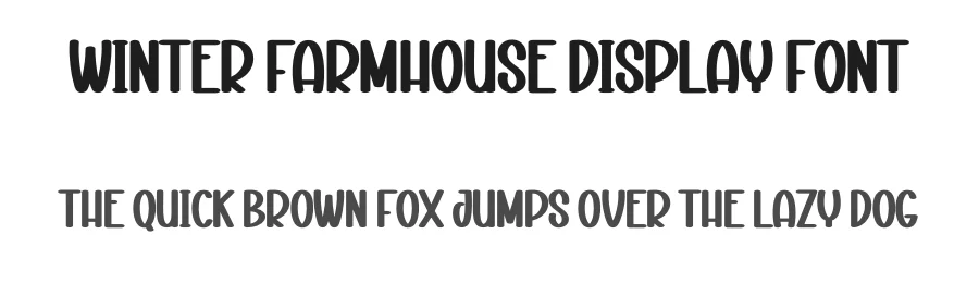 Winter Farmhouse Display Font by creativeletter — Display Font