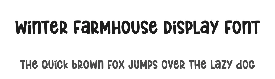 Winter Farmhouse Display Font by creativeletter — Display Font