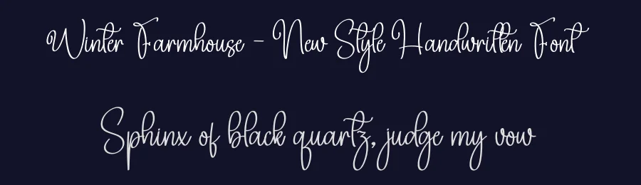 Winter Farmhouse – New Style Handwritten Font by creativeletter — Script Handwritten Font — thumbnail 2