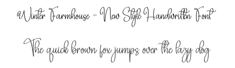 Winter Farmhouse – New Style Handwritten Font by creativeletter — Script Handwritten Font