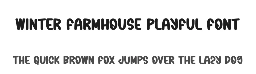 Winter Farmhouse Playful Font by creativeletter — Display Font