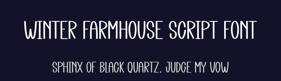 Winter Farmhouse Script Font by creativeletter — Script Handwritten Font — thumbnail 2