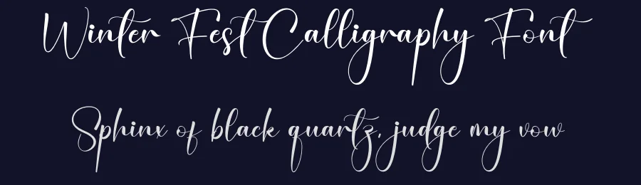Winter Fest Calligraphy Font by creativeletter — Script Handwritten Font — thumbnail 2