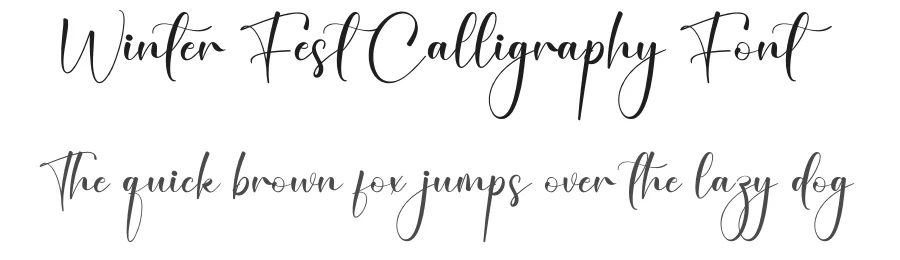 Winter Fest Calligraphy Font by creativeletter — Script Handwritten Font