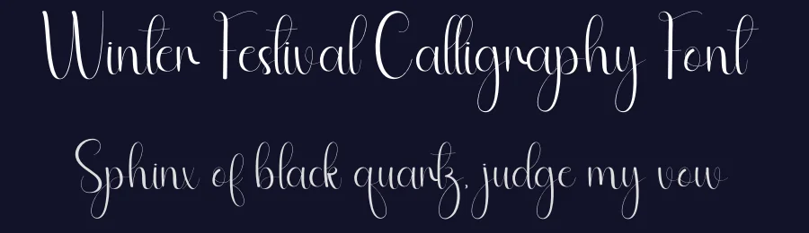 Winter Festival Calligraphy Font by andikastudio — Script Handwritten Font — thumbnail 2