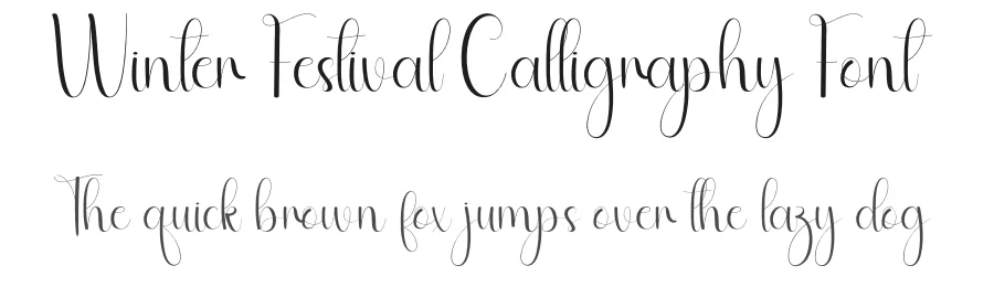 Winter Festival Calligraphy Font by andikastudio — Script Handwritten Font