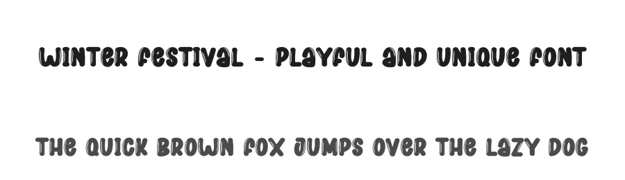 Winter Festival – Playful And Unique Font by creativeletter — Display Font