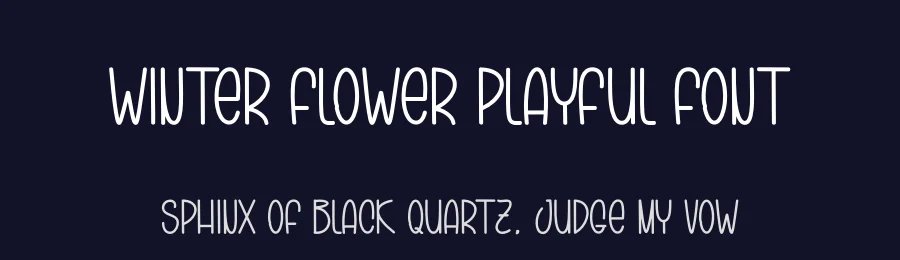 Winter Flower Playful Font by andikastudio — Script Handwritten Font — thumbnail 2
