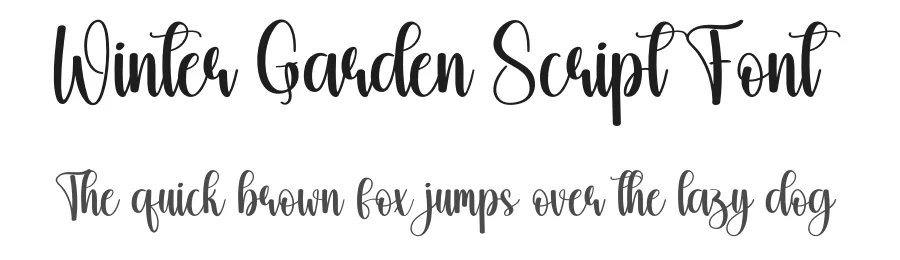 Winter Garden Script Font by andikastudio — Script Handwritten Font