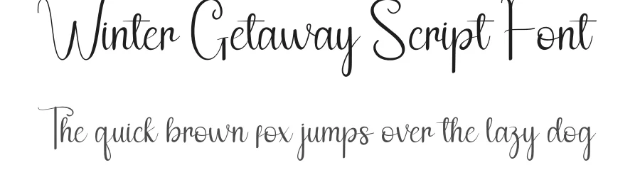 Winter Getaway Script Font by andikastudio — Script Handwritten Font