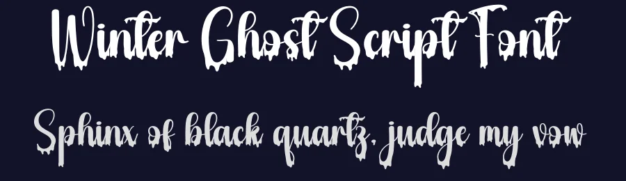 Winter Ghost Script Font by creativeletter — Script Handwritten Font — thumbnail 2
