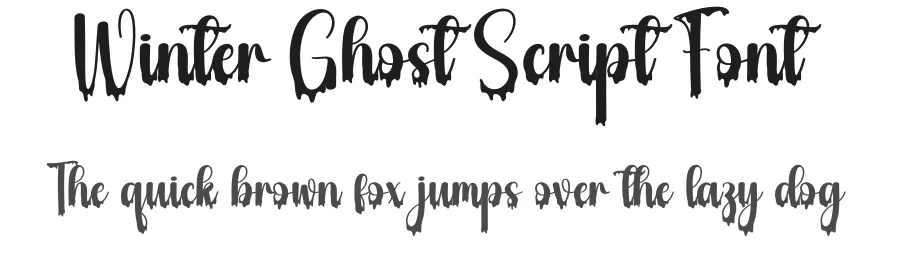 Winter Ghost Script Font by creativeletter — Script Handwritten Font