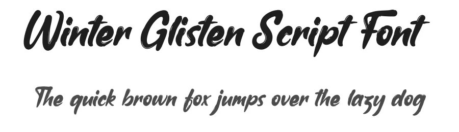 Winter Glisten Script Font by andikastudio — Script Handwritten Font