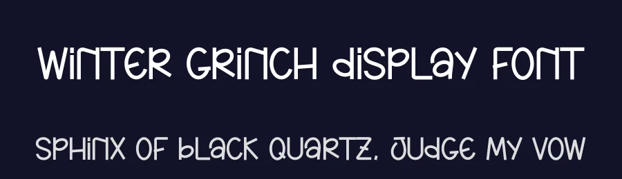 Winter Grinch Display Font by andikastudio — Display Font — thumbnail 2