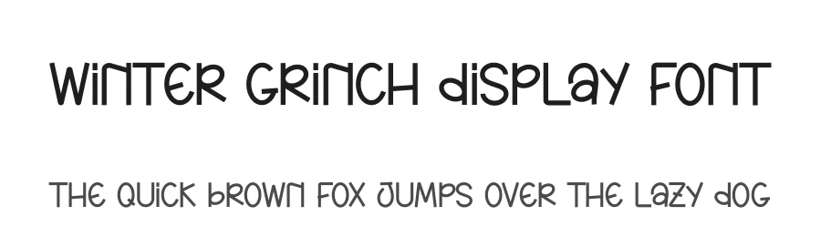 Winter Grinch Display Font by andikastudio — Display Font