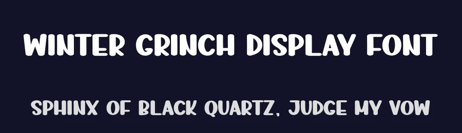 Winter Grinch Display Font by andikastudio — Display Font — thumbnail 2
