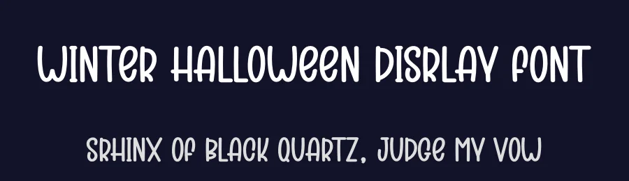 Winter Halloween Display Font by creativeletter — Display Font — thumbnail 2