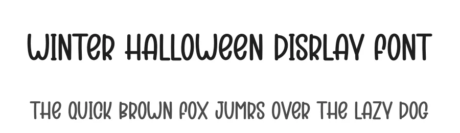 Winter Halloween Display Font by creativeletter — Display Font