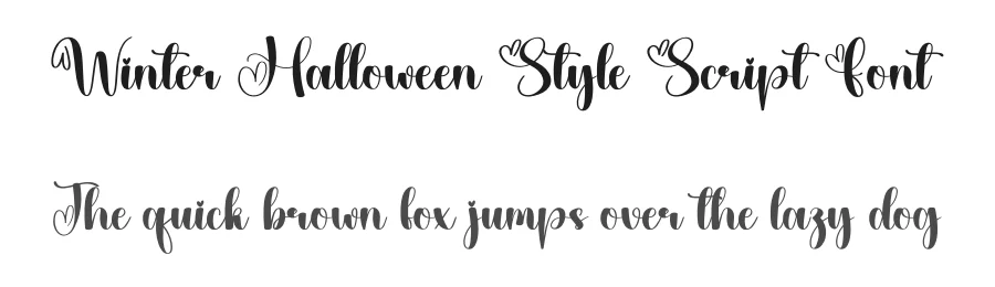 Winter Halloween Style Script Font by creativeletter — Script Handwritten Font